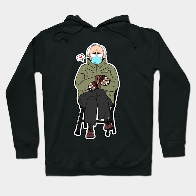 Bernie's Mittens Hoodie by Spicy Panda Stickers